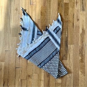 White and Grey Shemagh